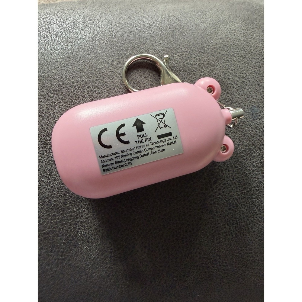 Personal Alarm Flashlight 130dB Rechargeable Looks Like Ordinary Bag Charm - Picture 5 of 16